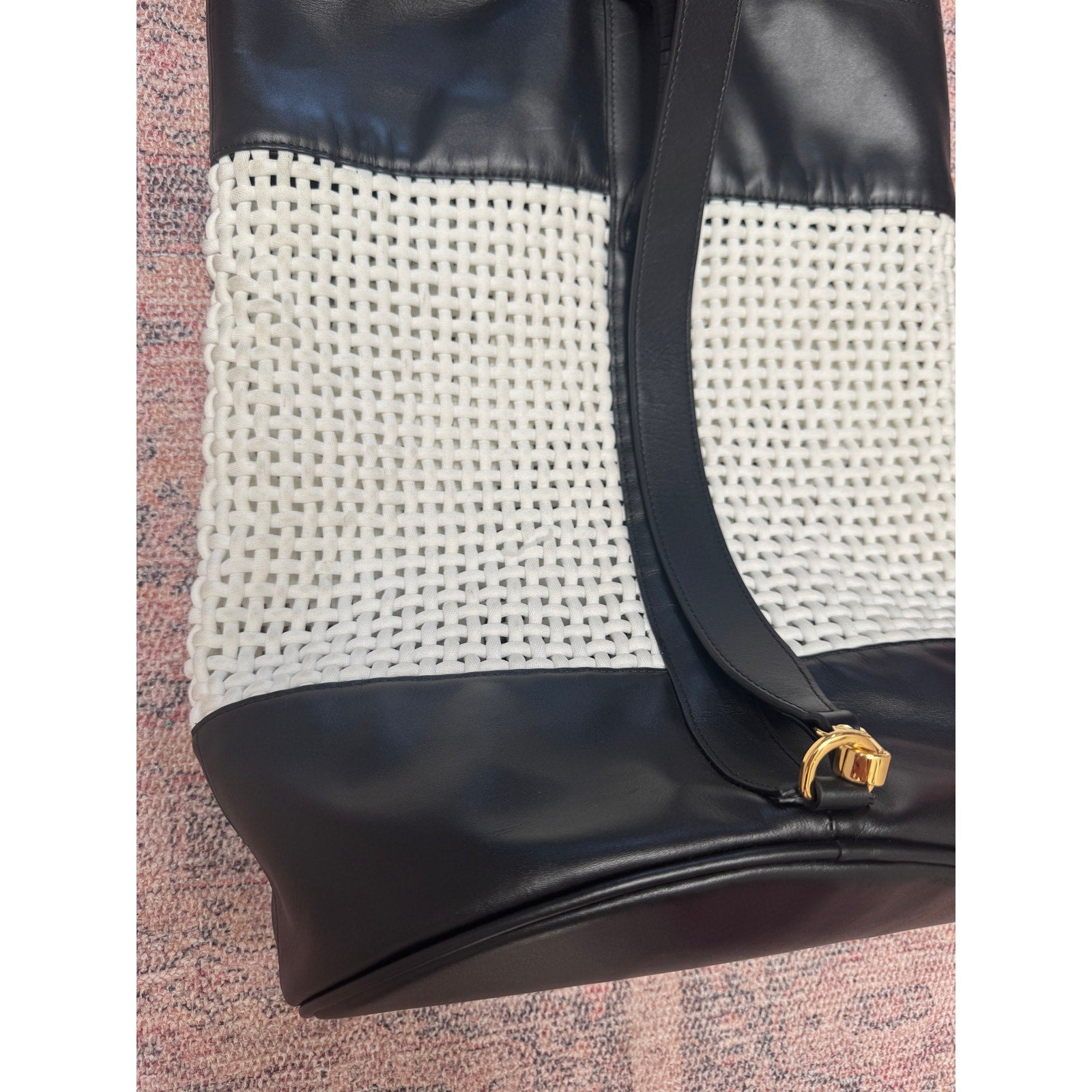 Leather Macramé Backpack