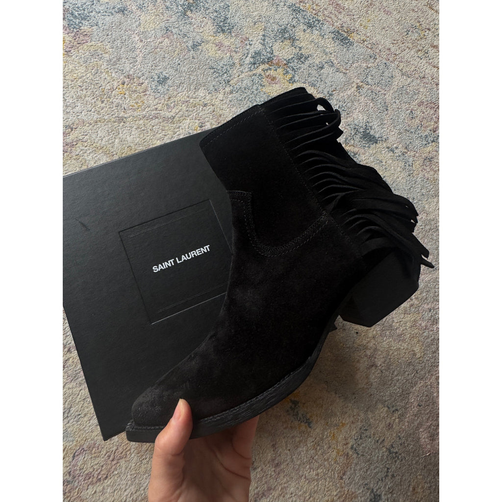 Lukas Black Heeled Ankle Boot