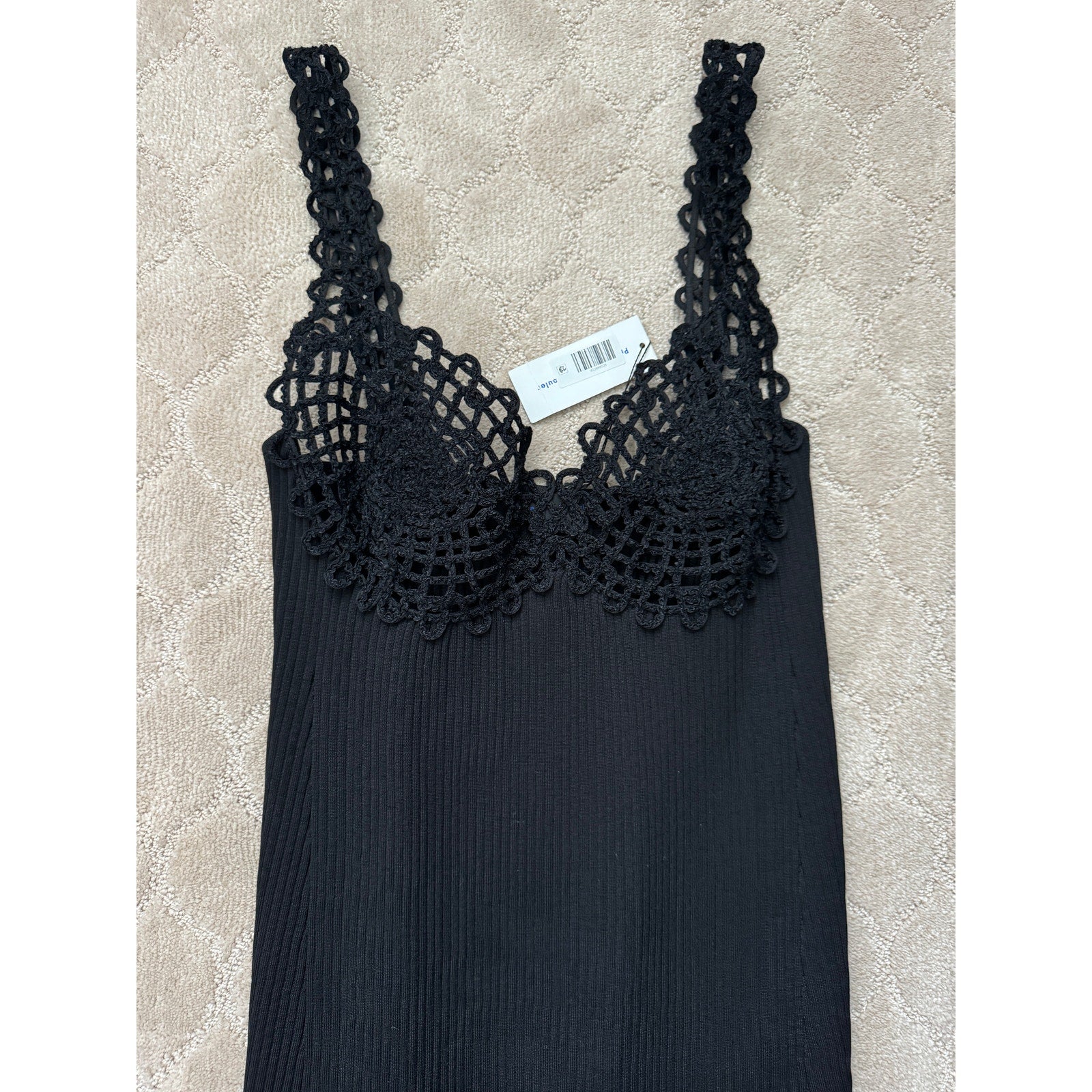 Embroidered Viscose Knit Dress