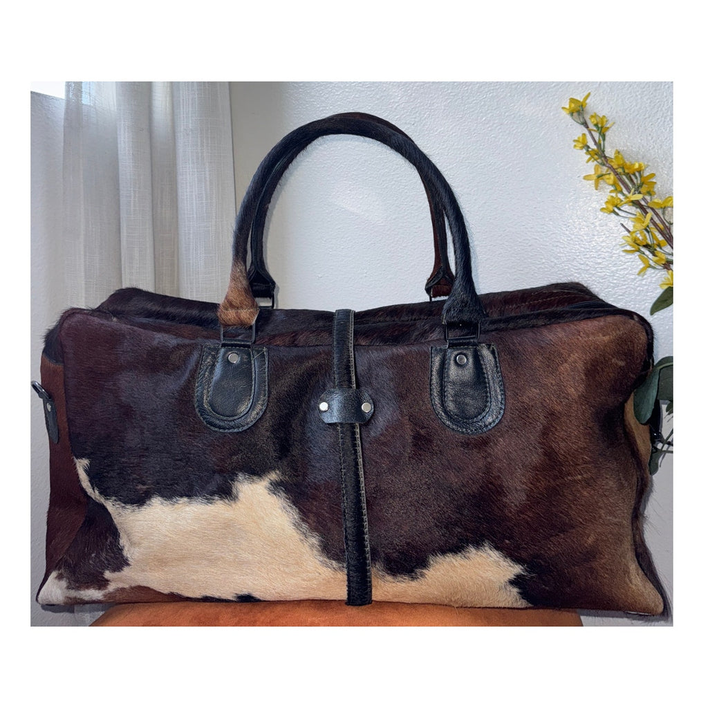 Handmade Cowhide Duffle Bag
