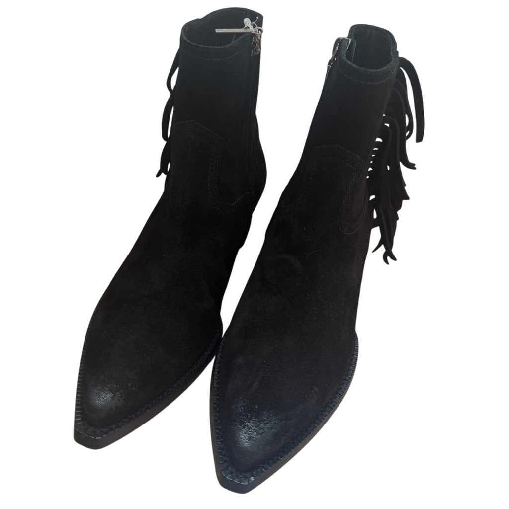 Lukas Black Heeled Ankle Boot