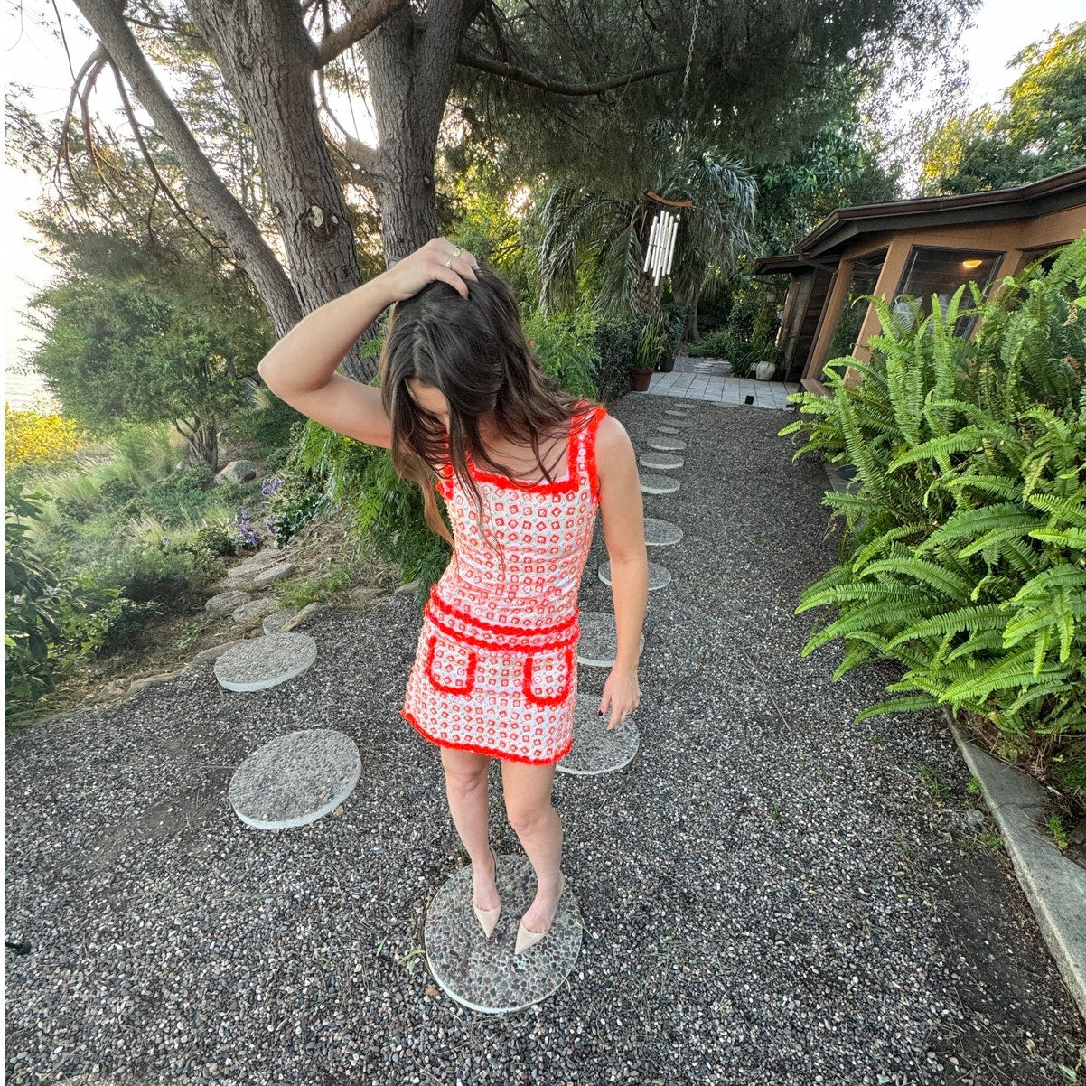 Retro Runway Floral Mod Mini Dress