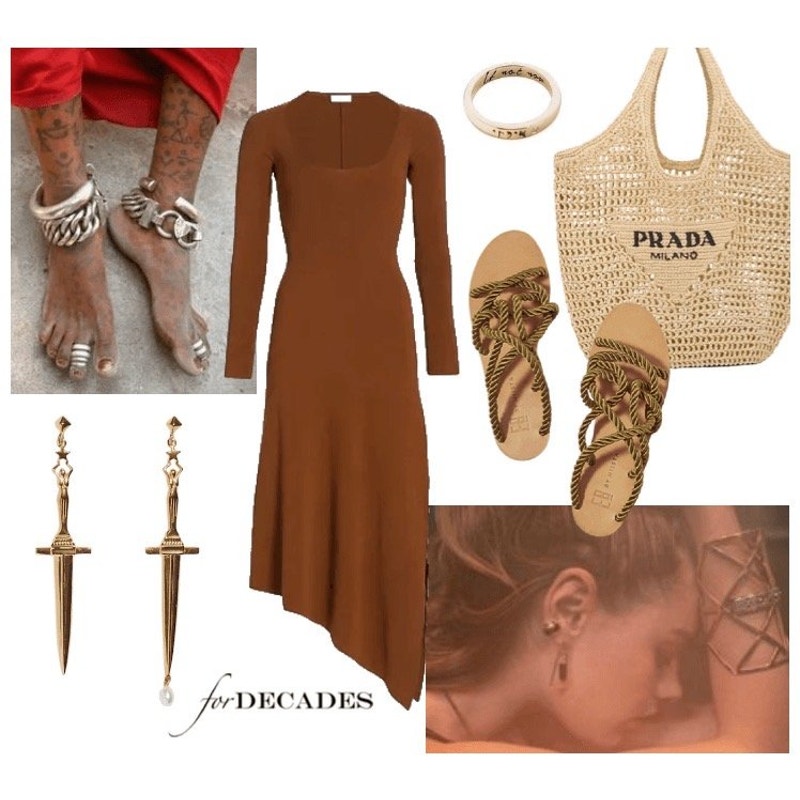 Harvey Asymmetrical Rib-Knit Dress