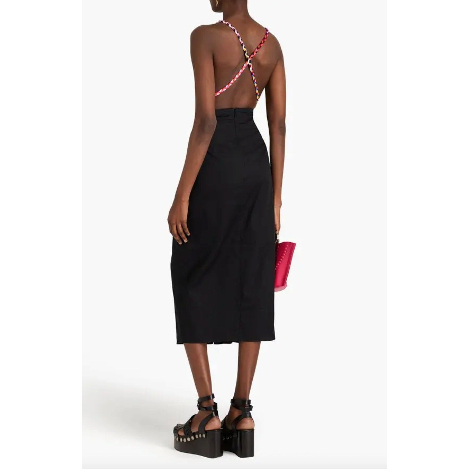 Jutta Braided Open Back Midi Dress