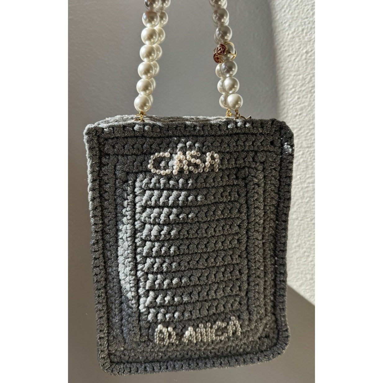 Pearl Mini Crochet Bag