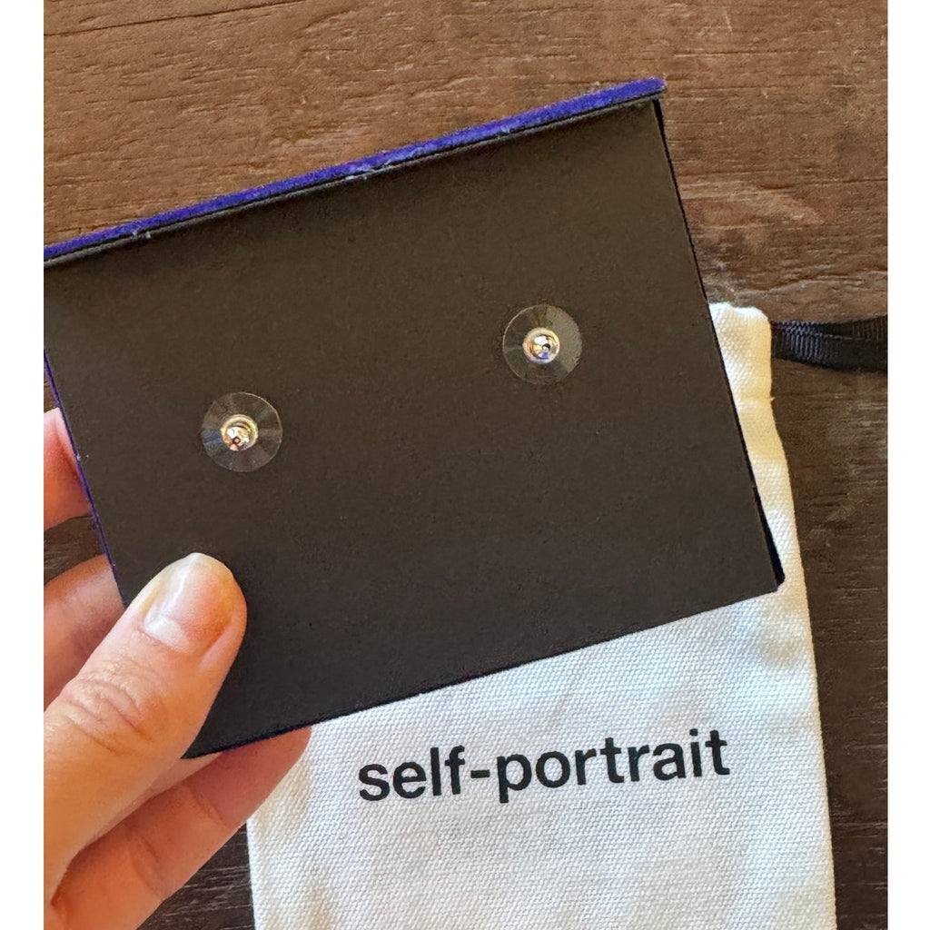 Large Round Crystal Earrings