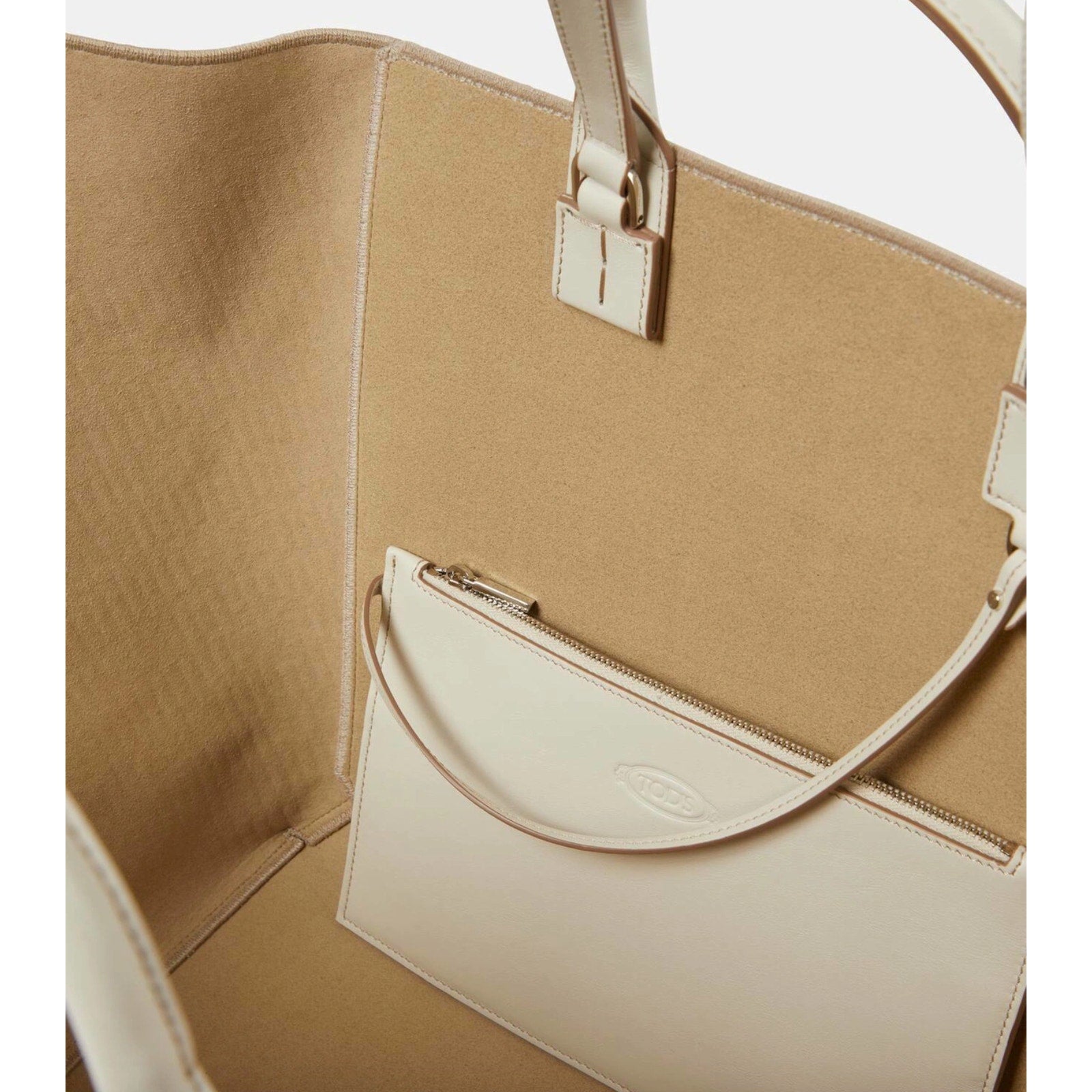 Logo Jacquard Canvas Tote Shopping Bag