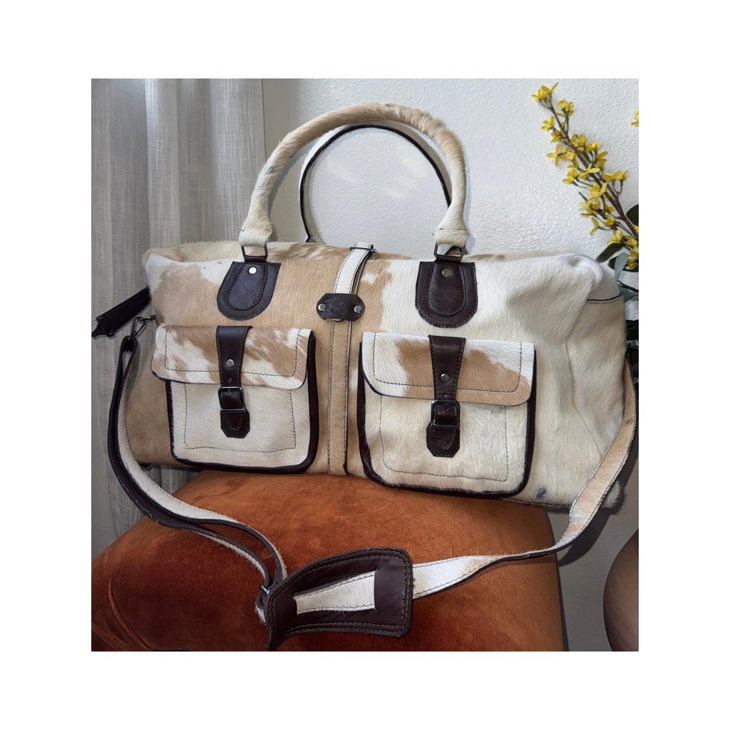 Handmade Cowhide Duffle Bag