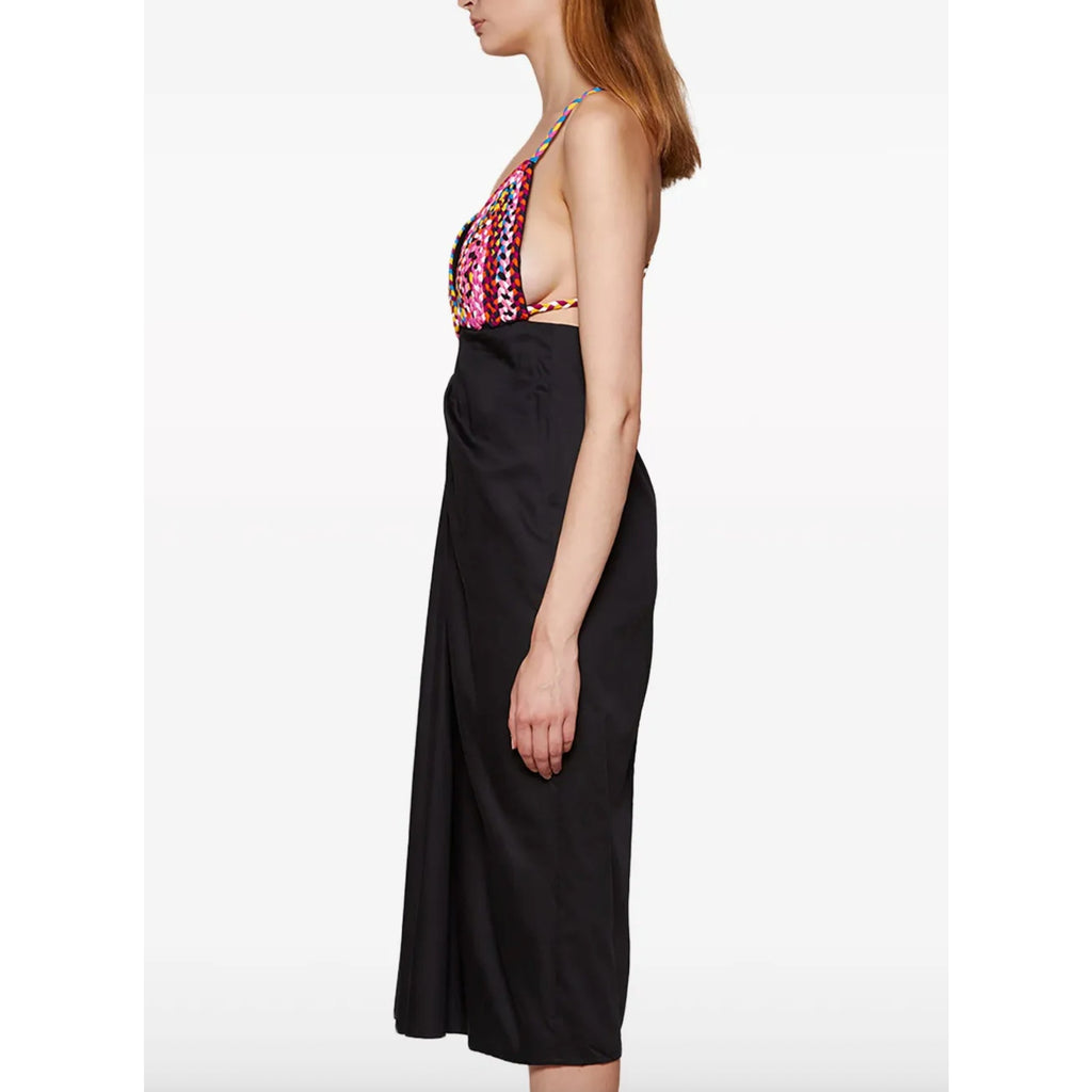 Jutta Braided Open Back Midi Dress