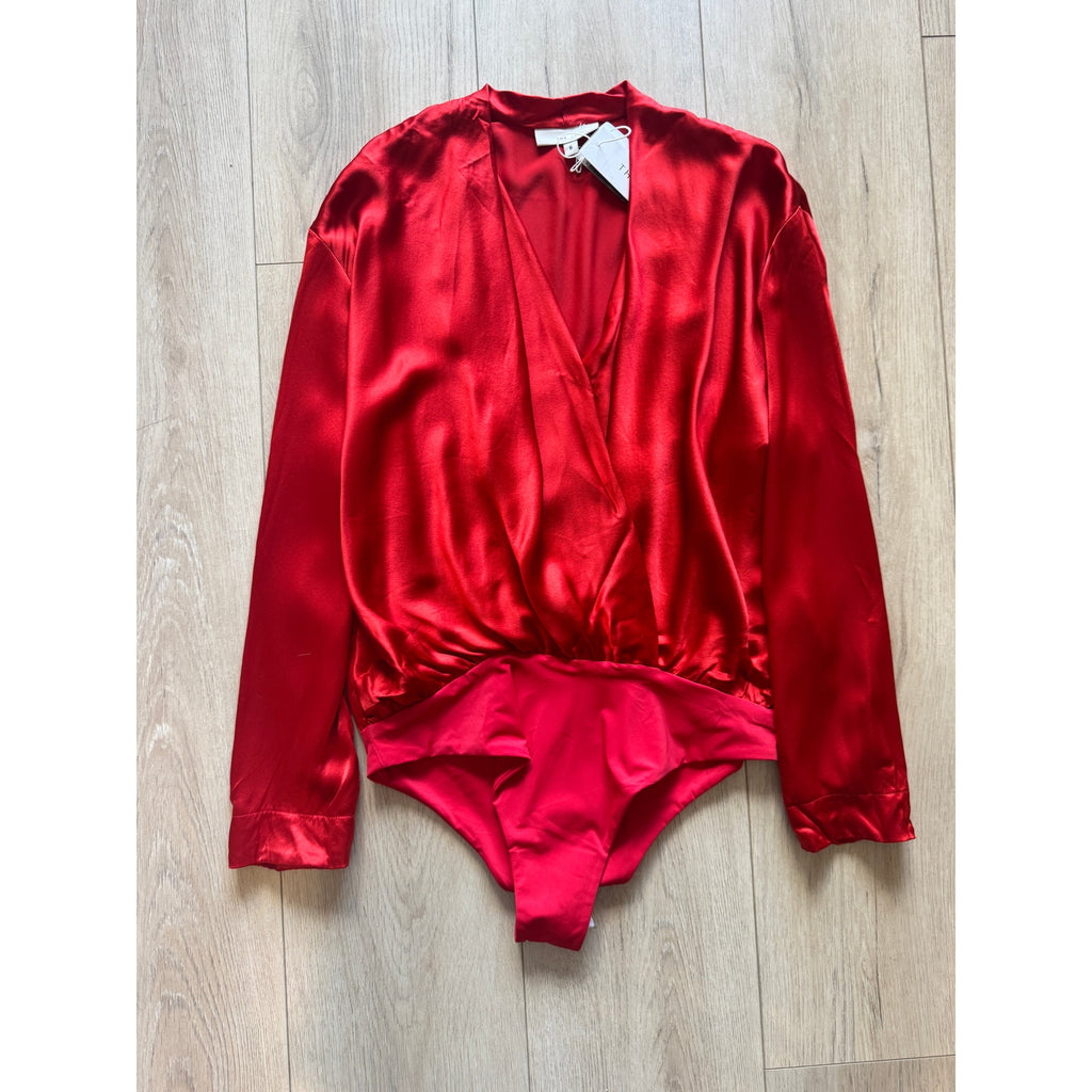 Long Sleeve Draped Bodysuit