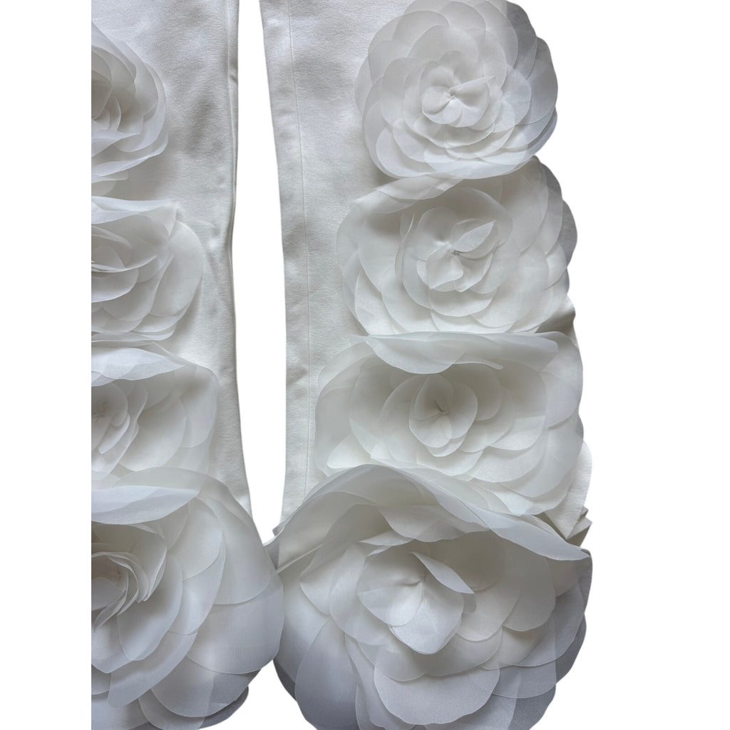 Organza Flower Ponte Knit Pants