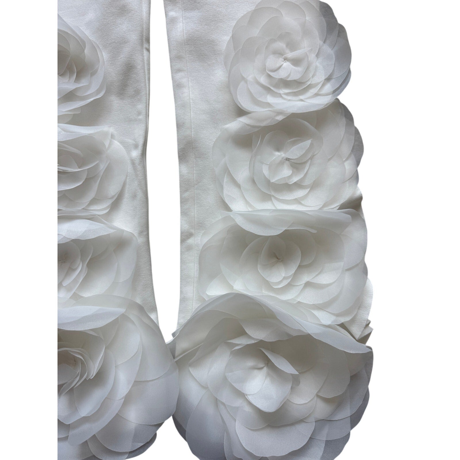 Organza Flower Ponte Knit Pants