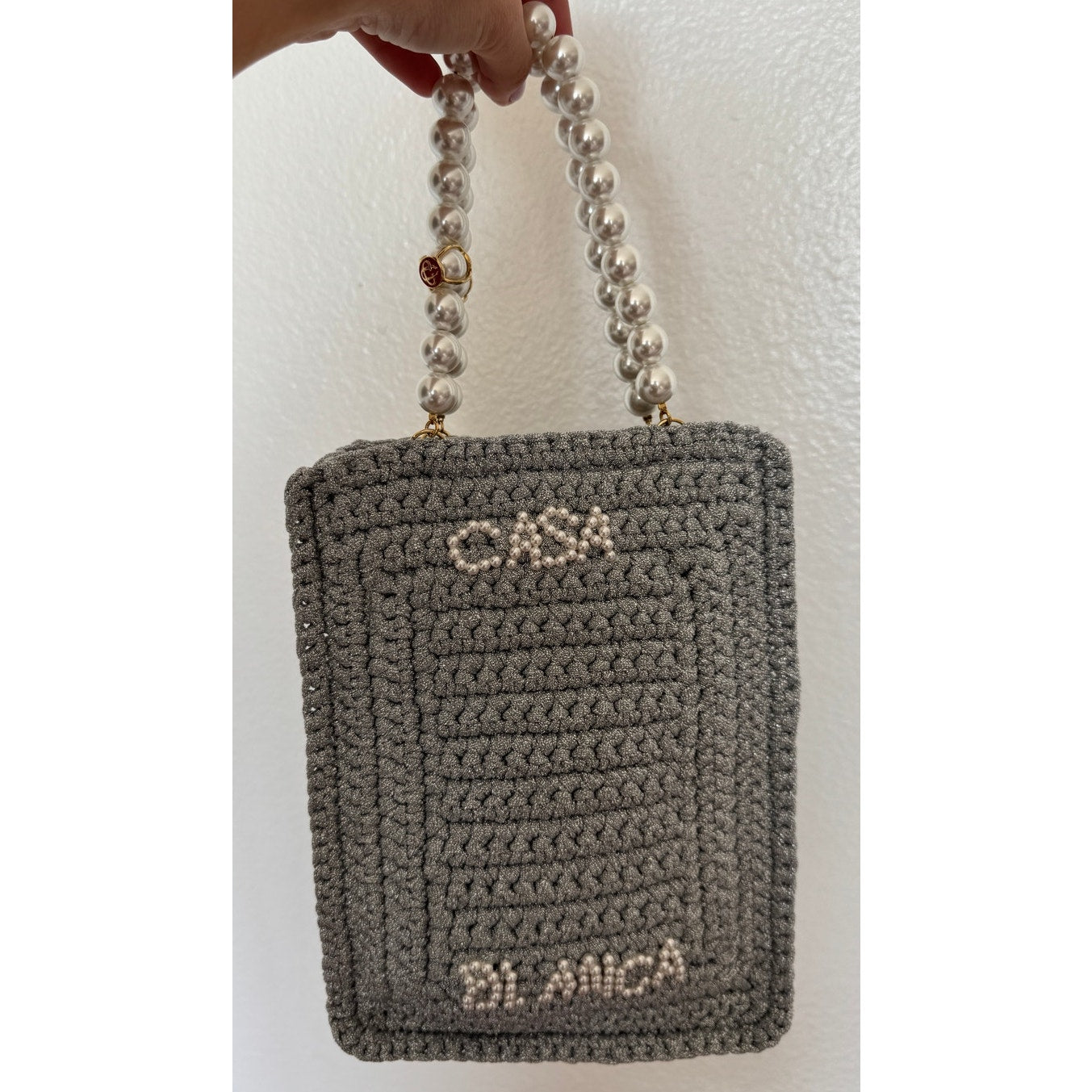 Pearl Mini Crochet Bag