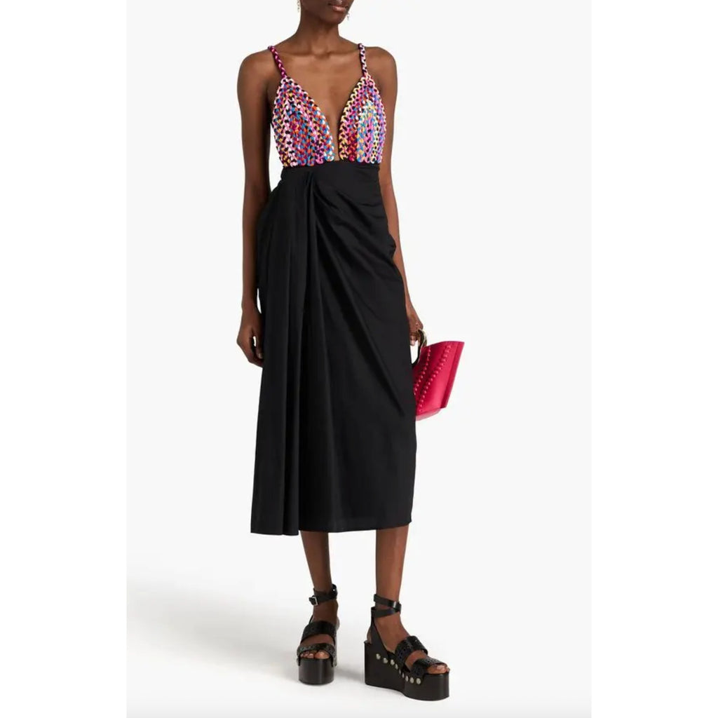 Jutta Braided Open Back Midi Dress