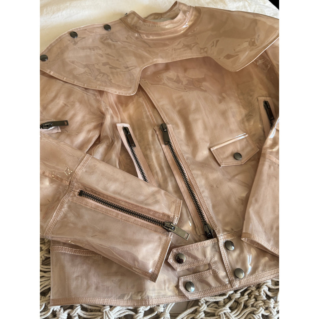 Garavani Zip-detailed Vinyl Jacket