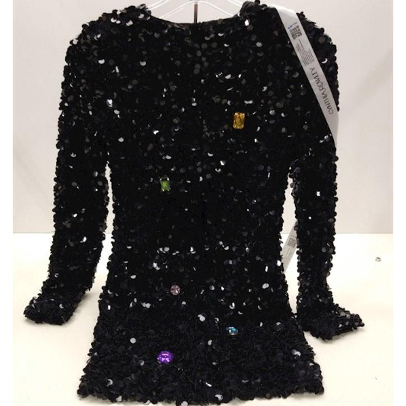 Serena Black Sequin Dress