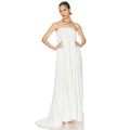 Crinkle Pleated Gown