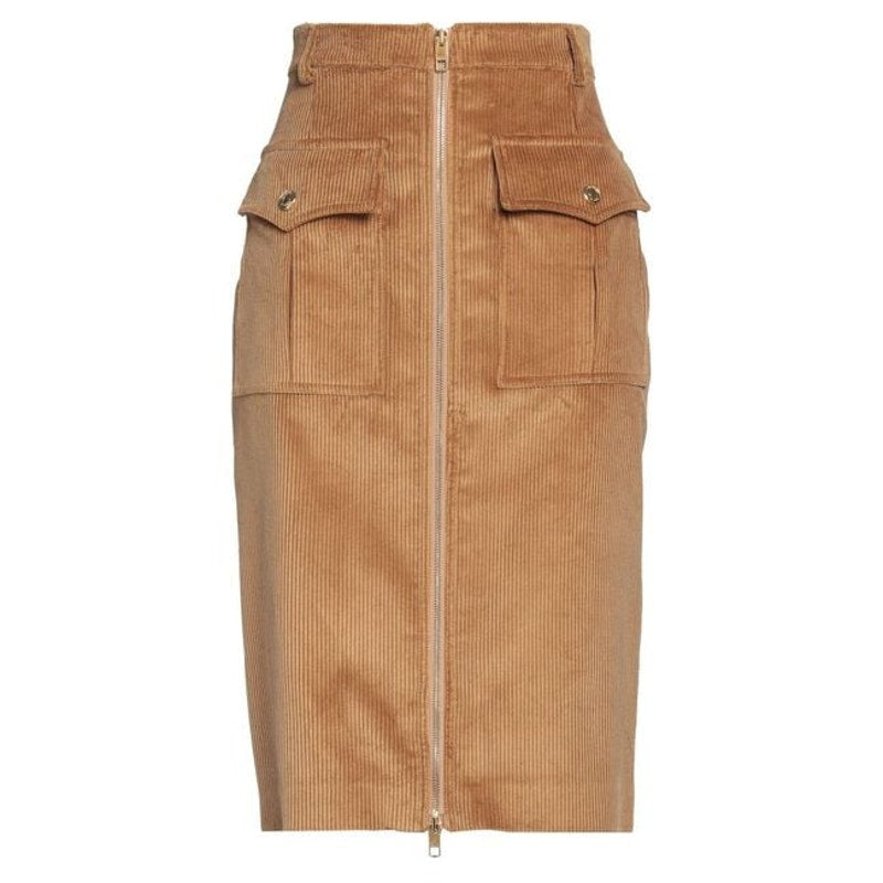 Corduroy Midi Pencil Skirt