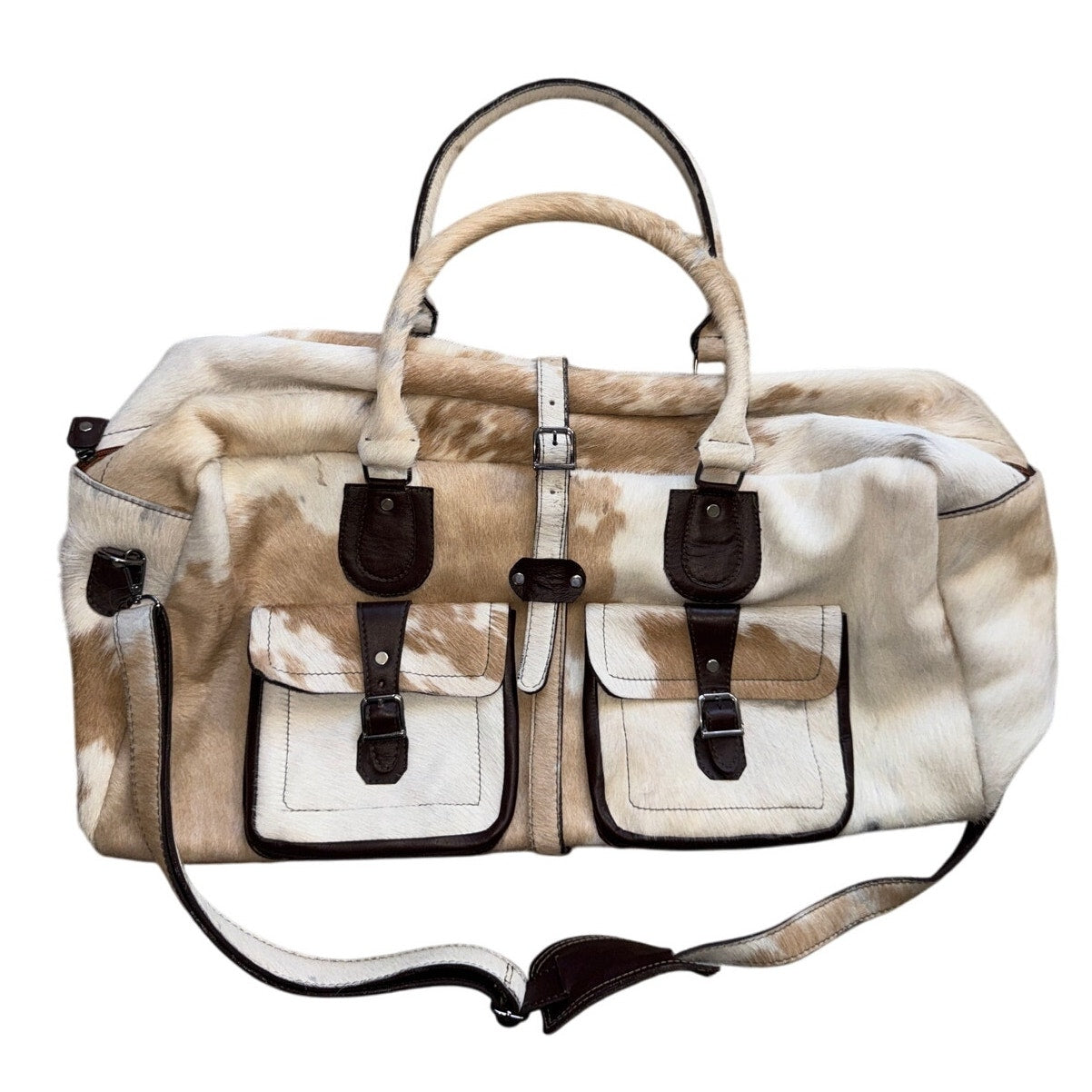 Handmade Cowhide Duffle Bag
