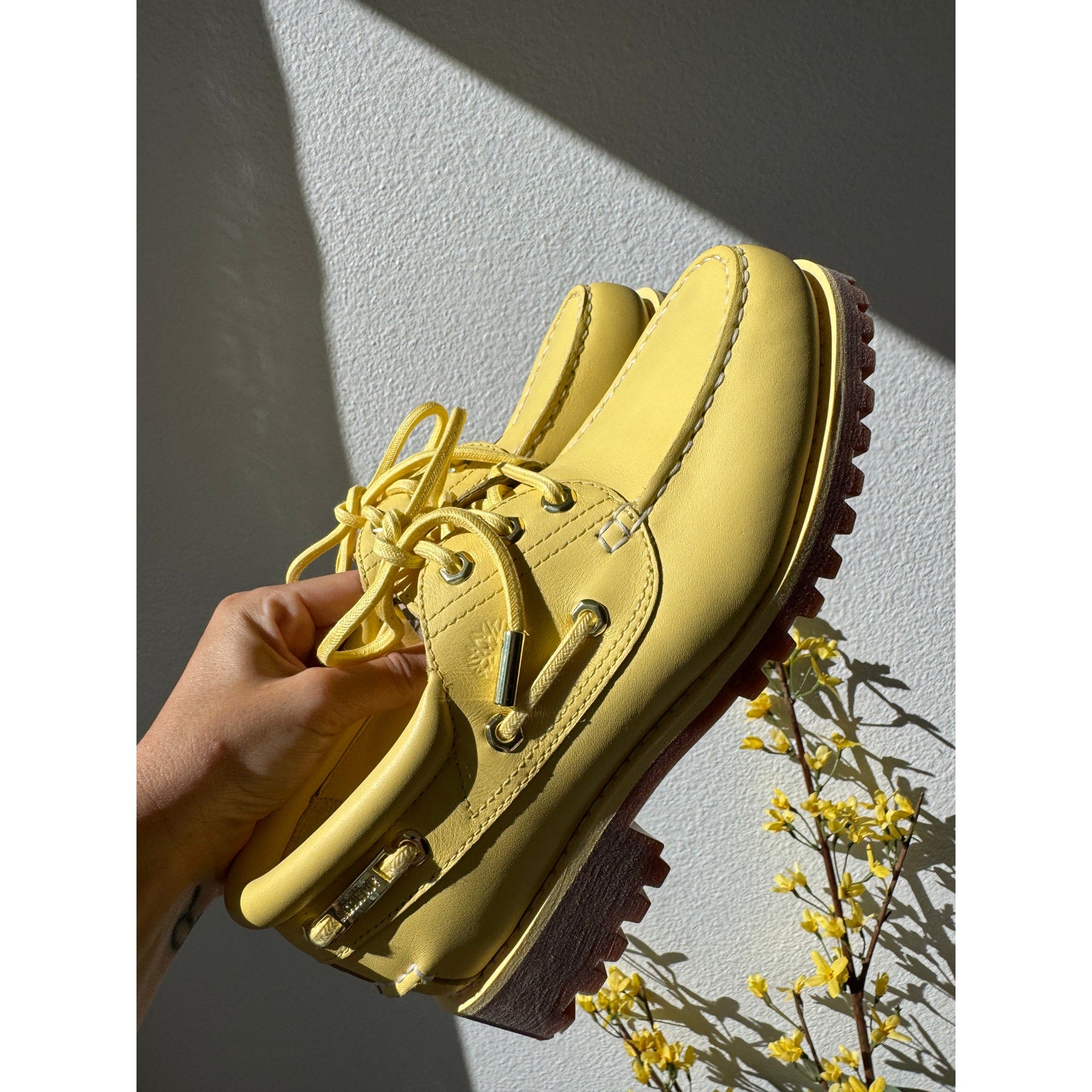 The JACQUEMUS + TIMBERLAND Boat Shoe