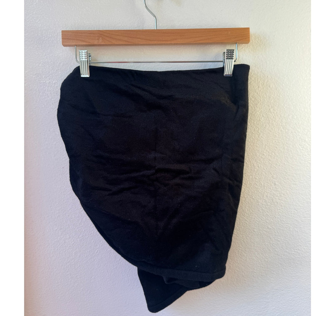 Draped Velour Skirt
