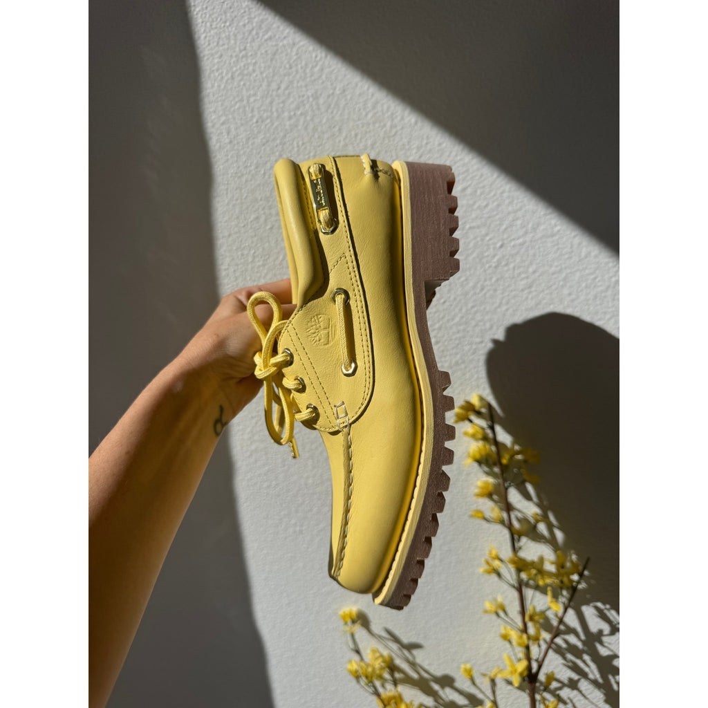 The JACQUEMUS + TIMBERLAND Boat Shoe