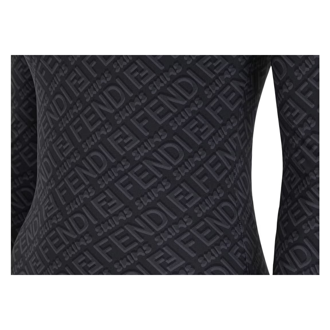 Fendi x SKIMS Mock Neck Long Sleeve Bodysuit