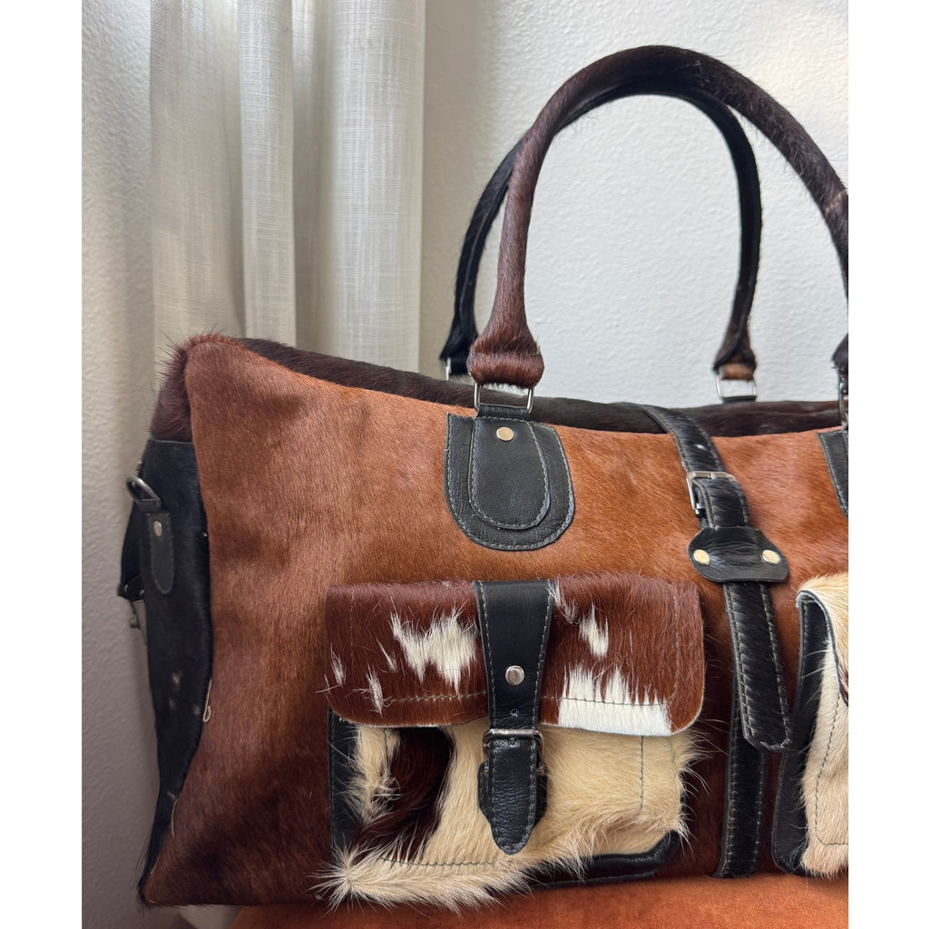 Handmade Cowhide Duffle Bag