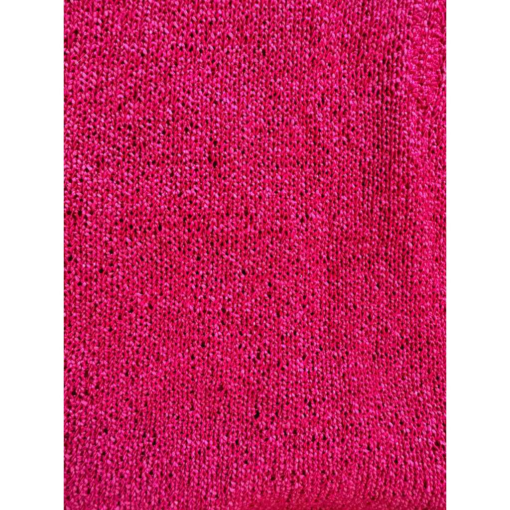 Pink Crochet Flower Mini Shift Dress