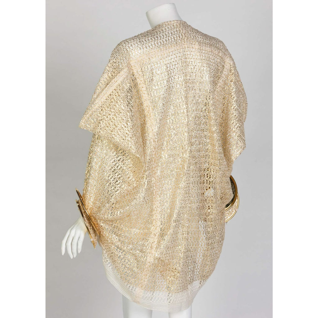 Junya Watanabe Comme des Garçons Open Knit Gold Bracelet Top