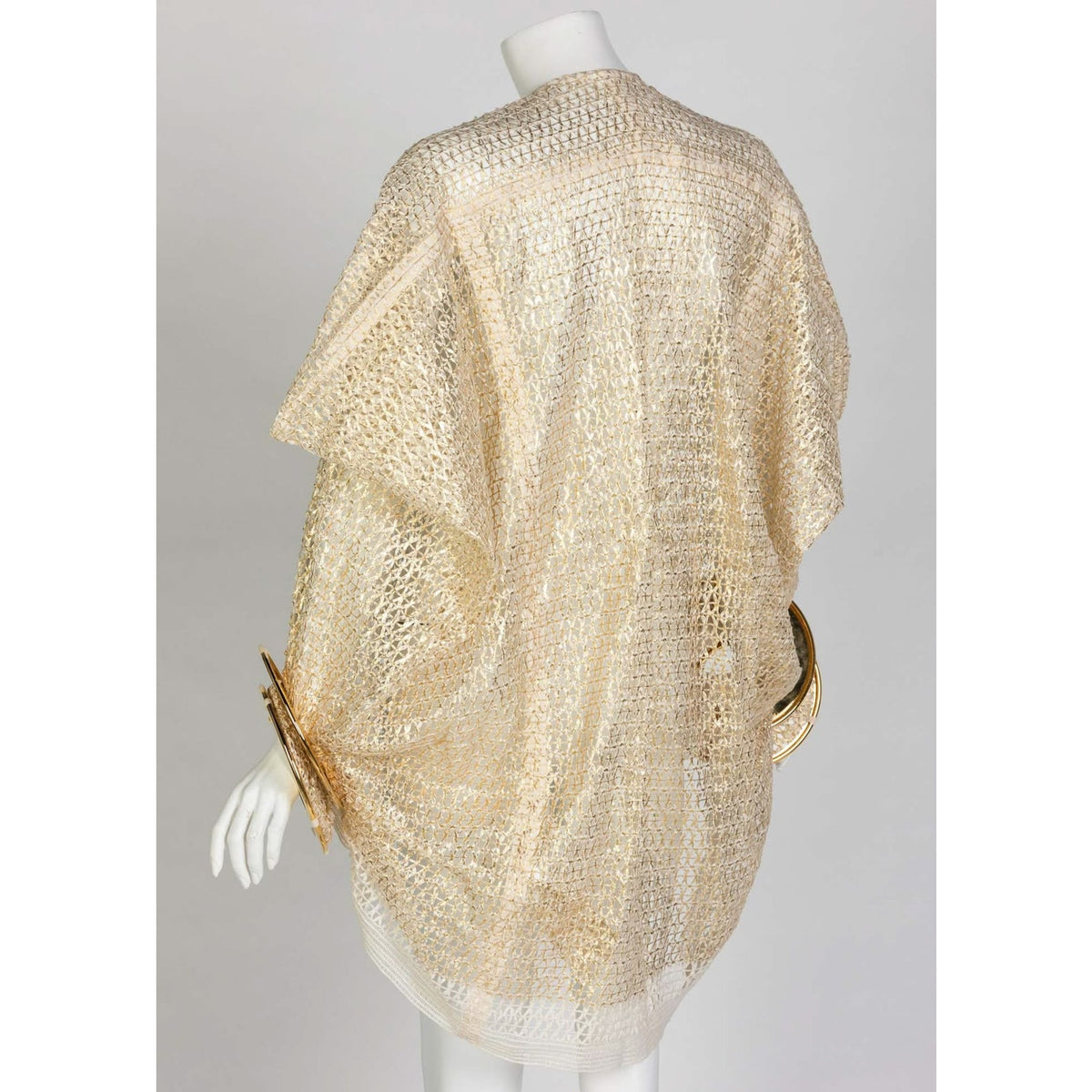 Junya Watanabe Comme des Garçons Open Knit Gold Bracelet Top
