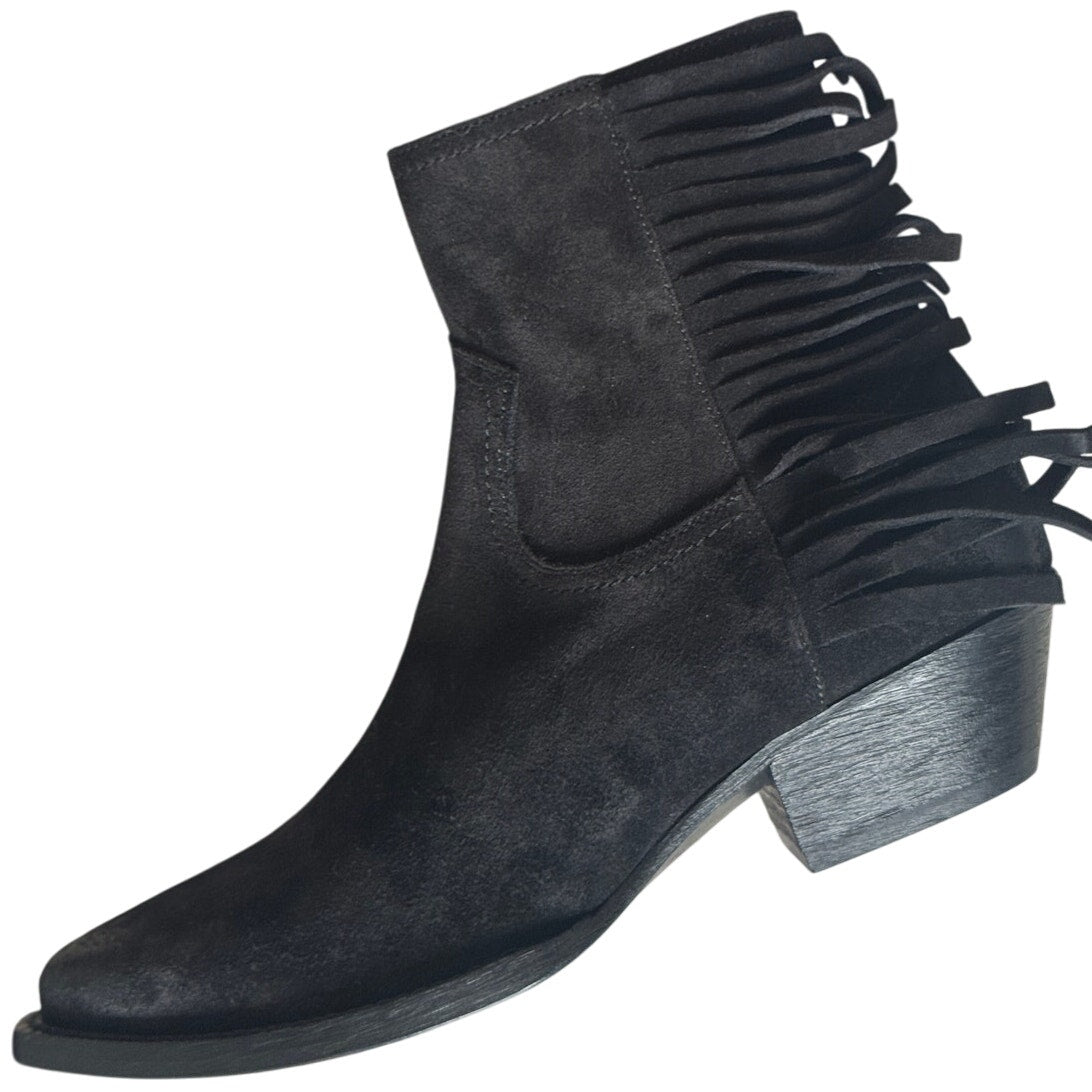 Lukas Black Heeled Ankle Boot