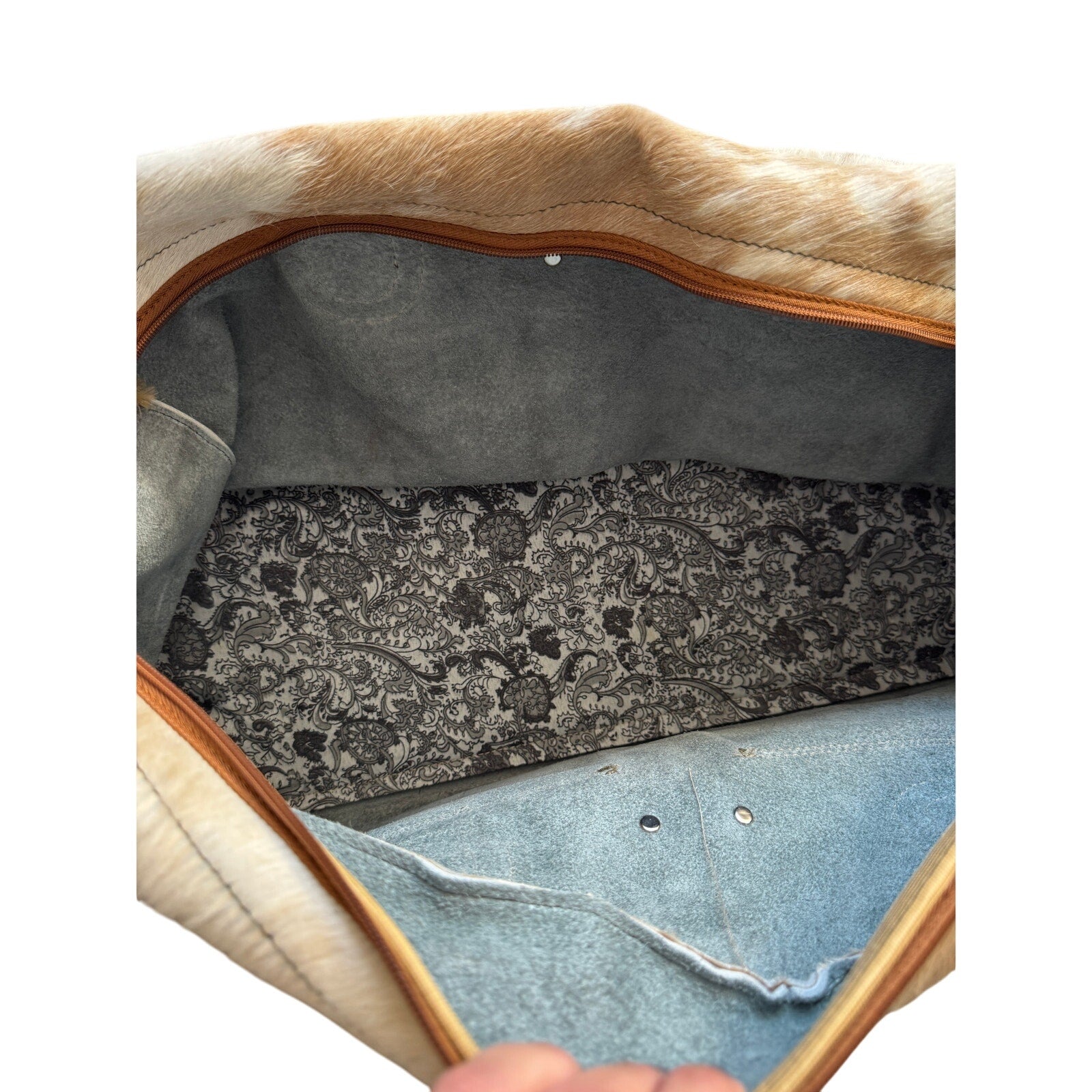 Handmade Cowhide Duffle Bag