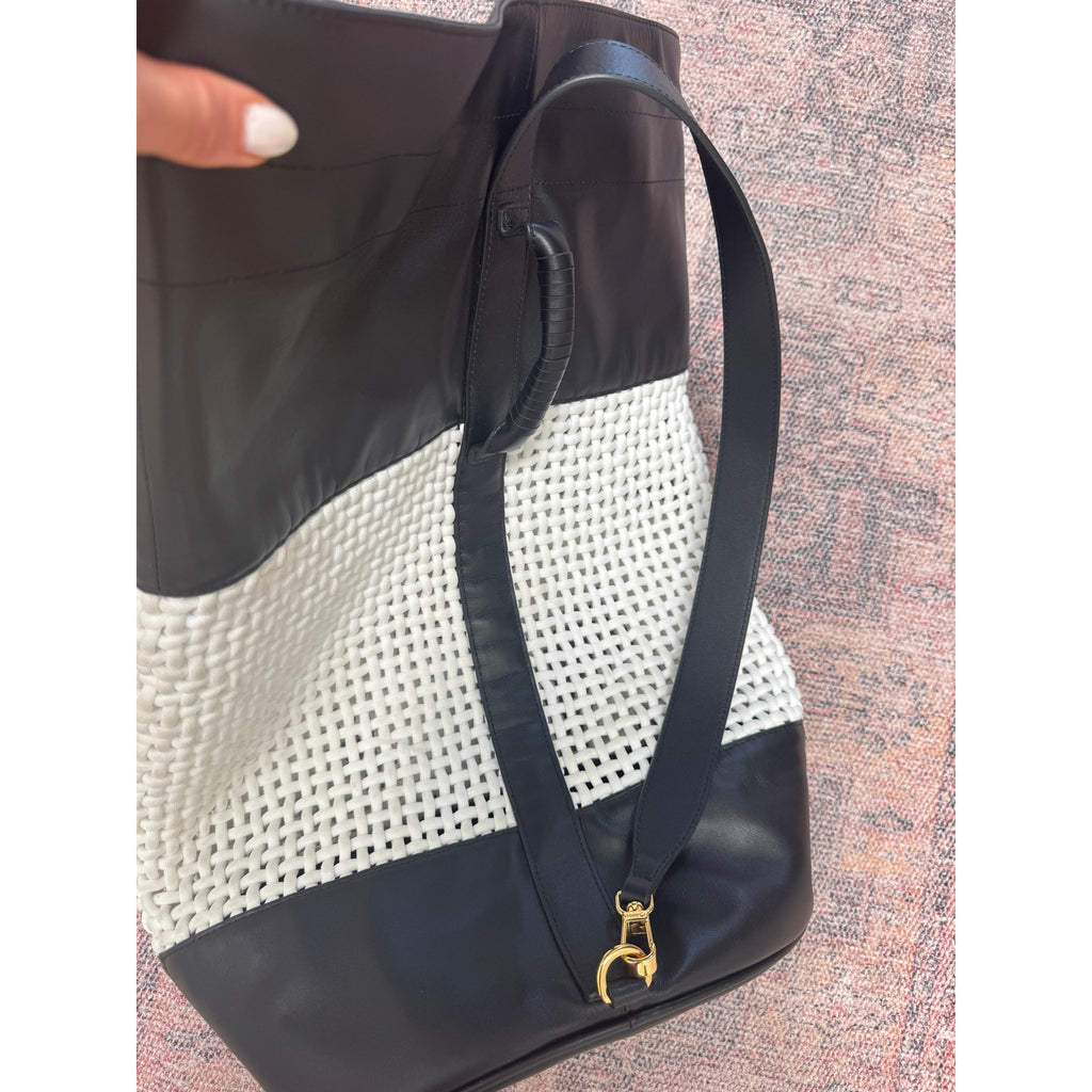 Leather Macramé Backpack