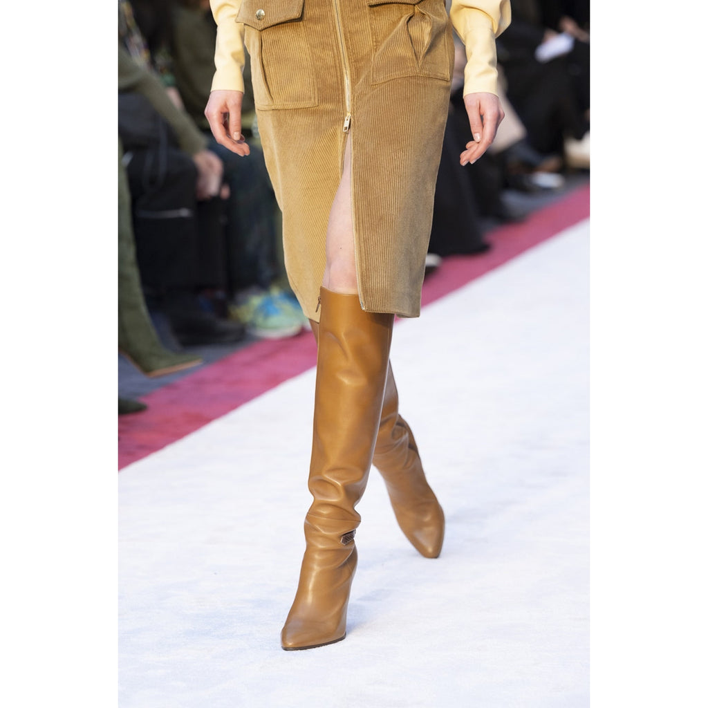 Corduroy Midi Pencil Skirt