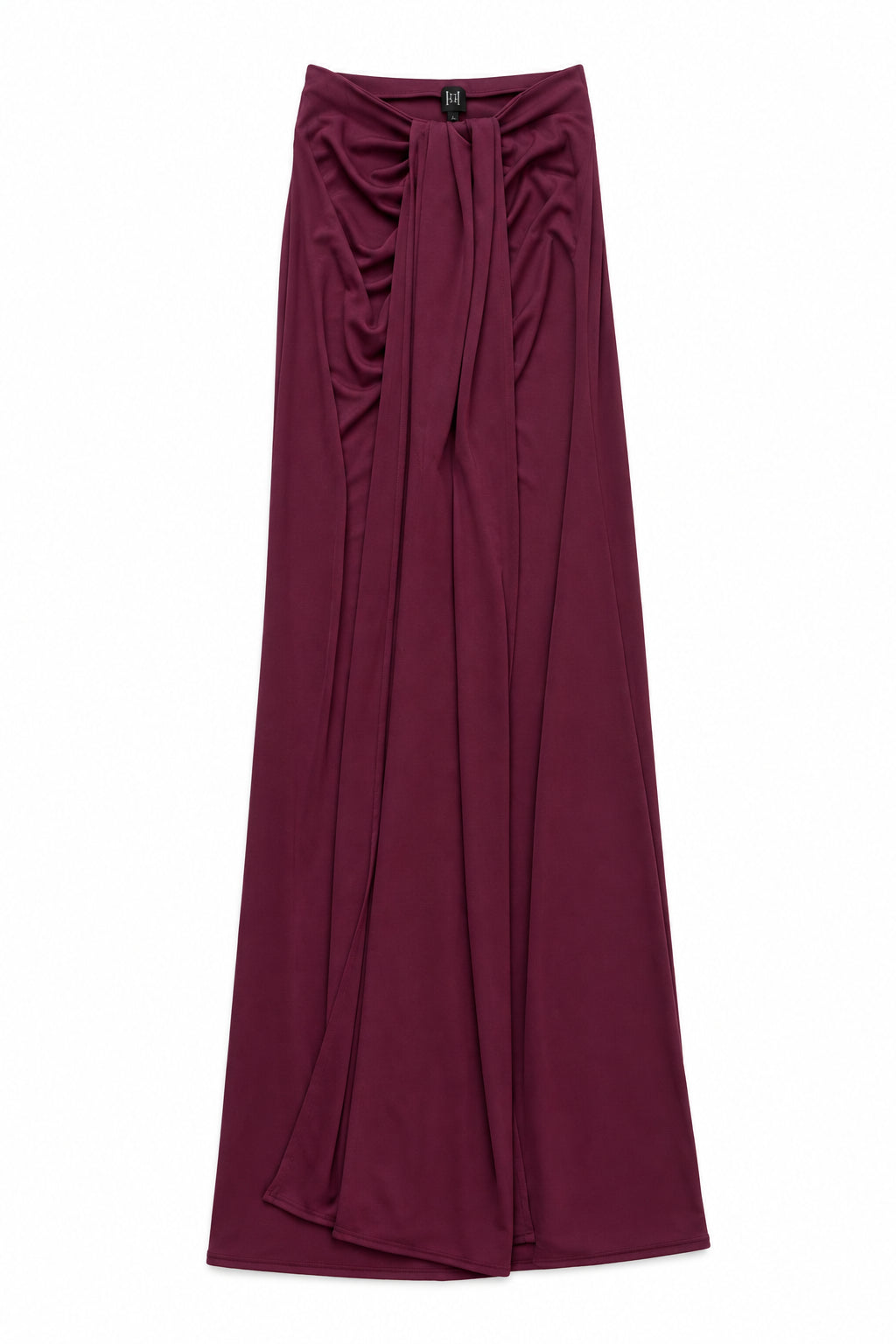 Matte Jersey Long Wrap Skirt