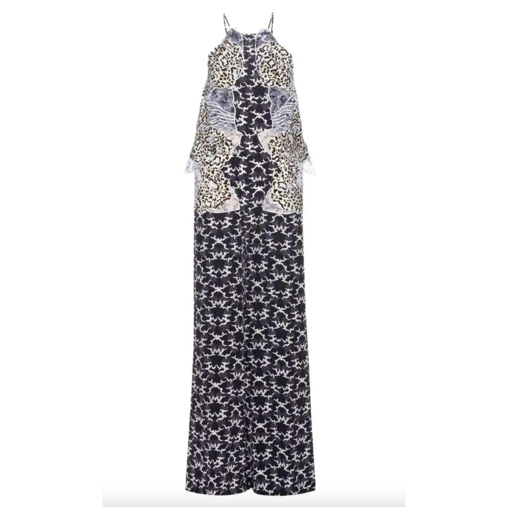 Applique Silk Jumpsuit