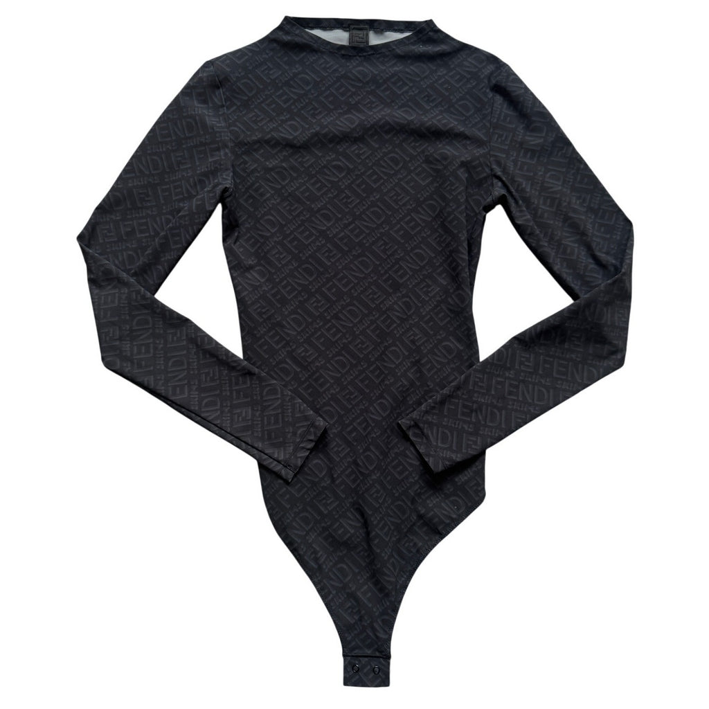 Fendi x SKIMS Mock Neck Long Sleeve Bodysuit
