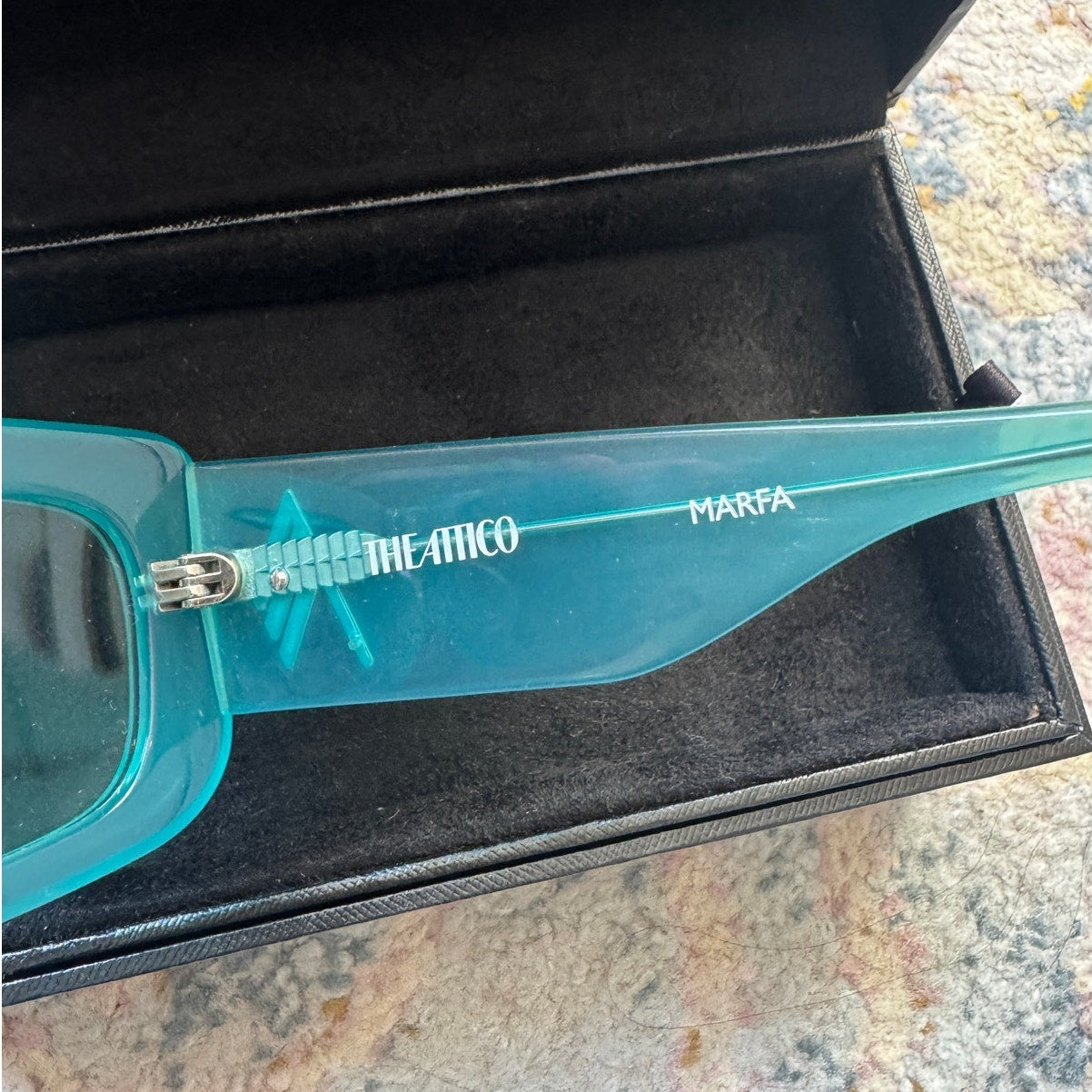 Linda Farrow x THE ATTICO Marfa Rectangular Sunglasses