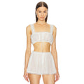 Voile Camisette Top & Cheeky Shorts SET