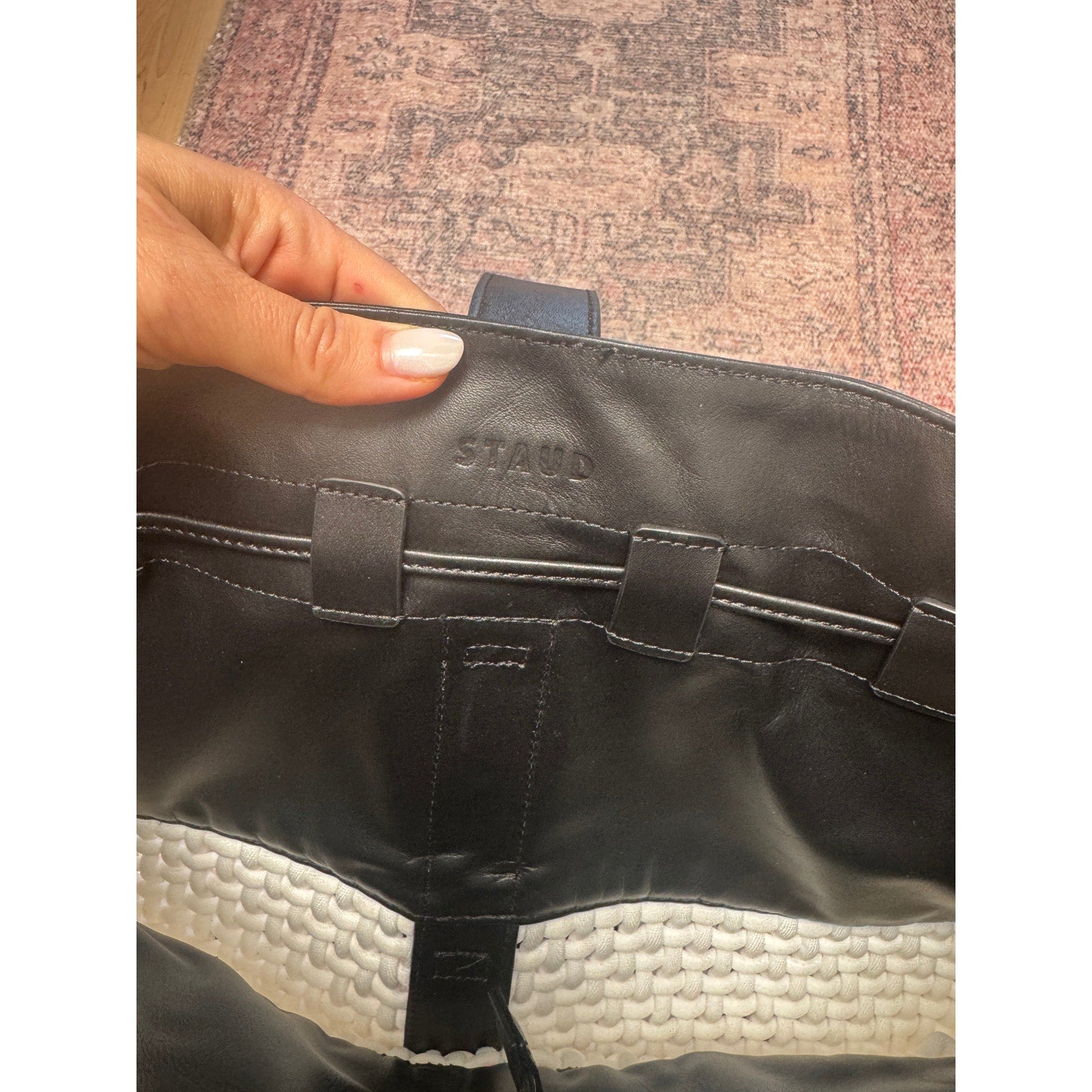 Leather Macramé Backpack