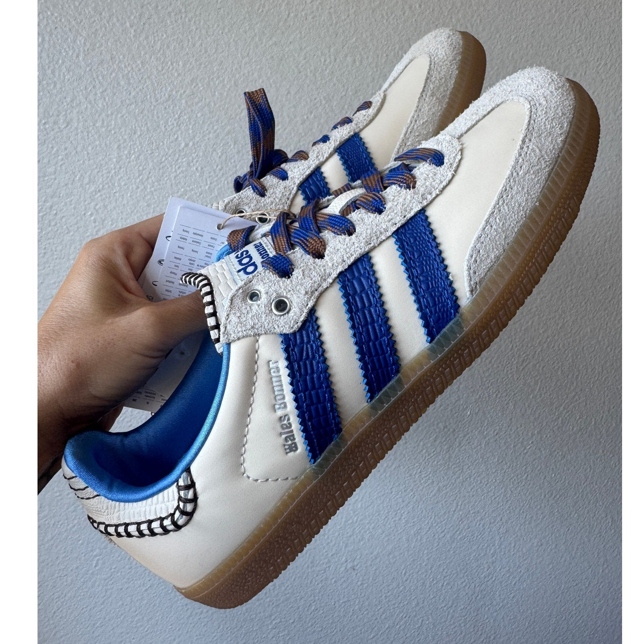 Adidas x Wales Bonner Samba "Wonder Clay Royal Blue" Sneakers