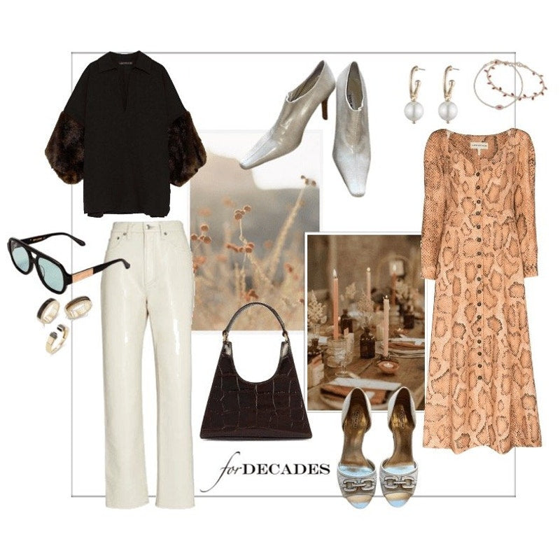 Silvana Snake-Print Midi Dress