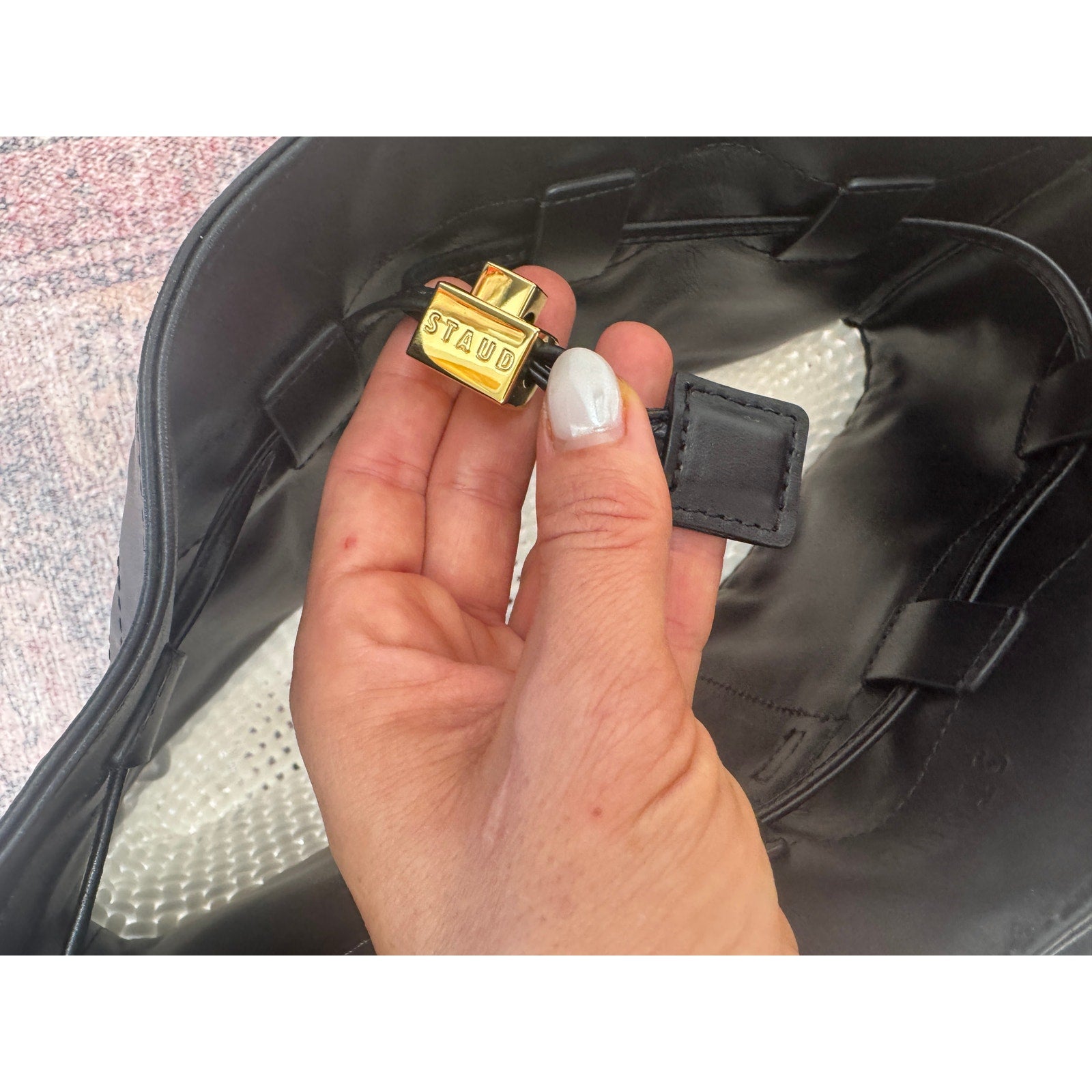 Leather Macramé Backpack