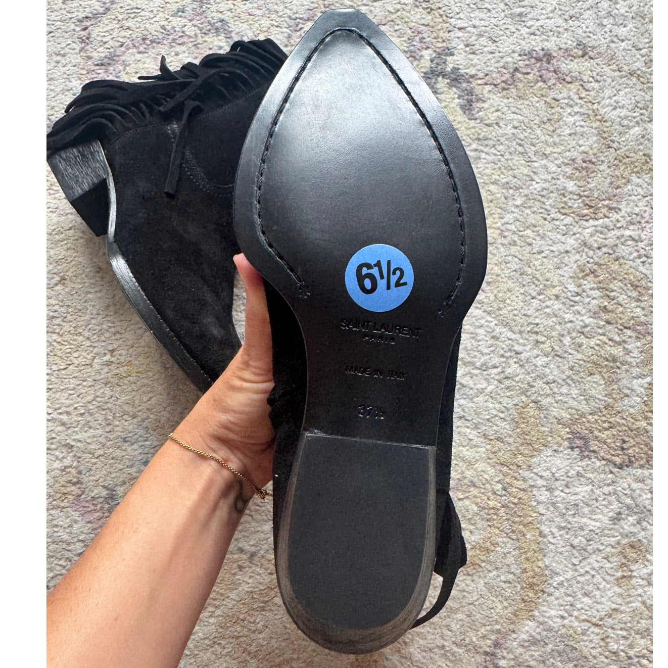 Lukas Black Heeled Ankle Boot