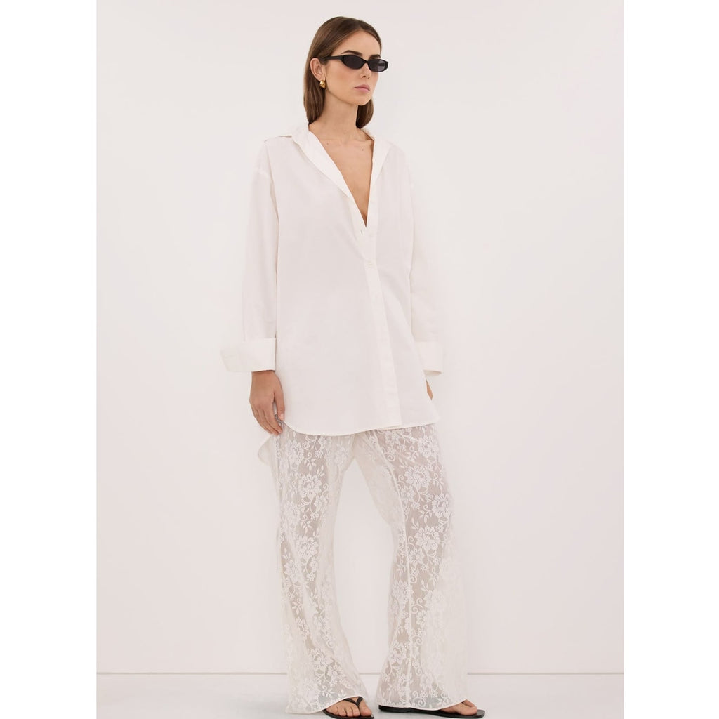 Anya White Lace Pant