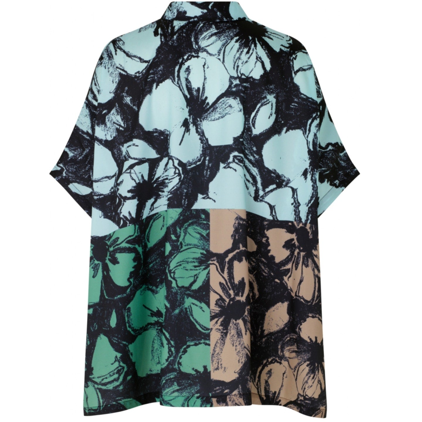 Luna Floral Colorblock Recycled Blend Top