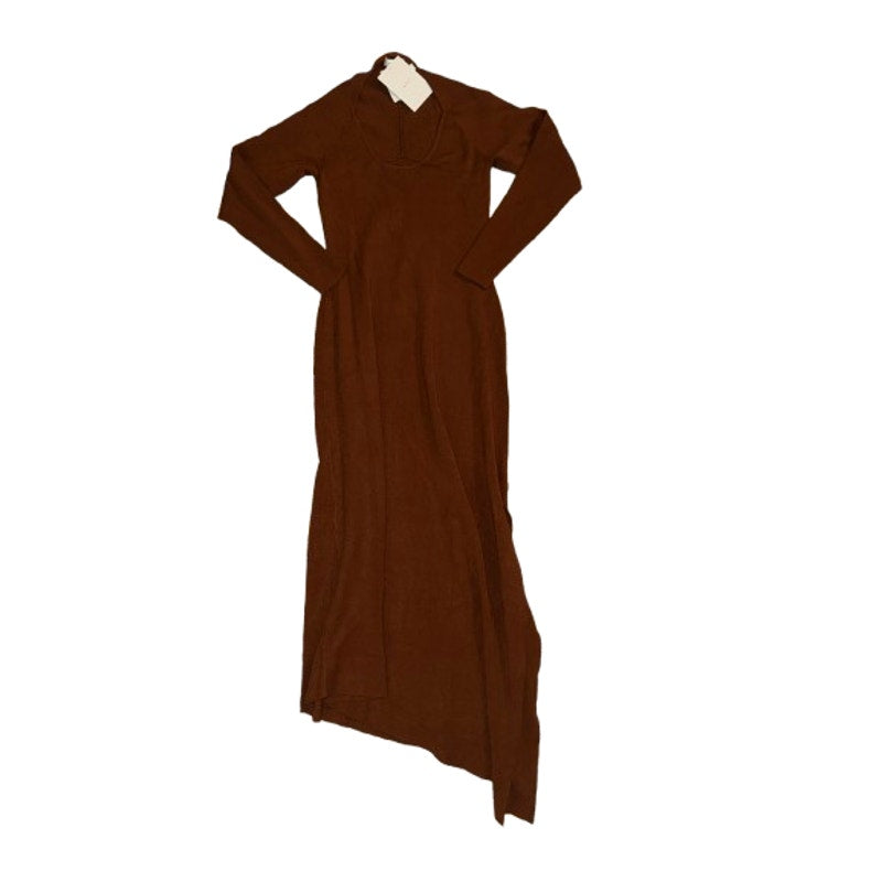 Harvey Asymmetrical Rib-Knit Dress