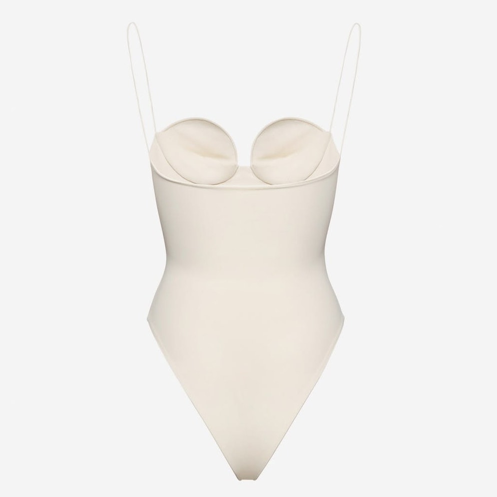 Lycra 3D Floral Roses Appliqué One Piece Swimsuit