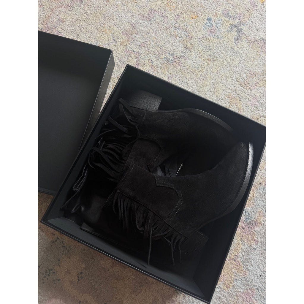 Lukas Black Heeled Ankle Boot